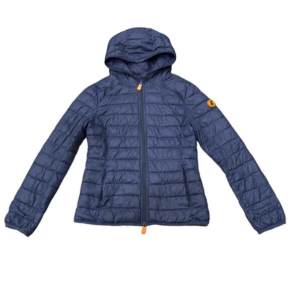 Save the Duck Women's Daisy Quilted  Navy Jacket Size S - Picture 4 of 13